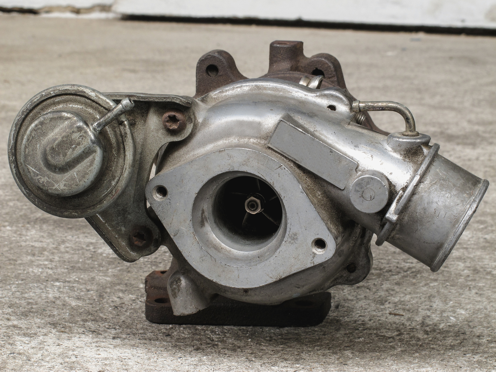 turbocharger in garage